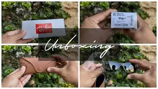 Unboxing Ray-Ban RB2132 6052  New Wayfarer Black on Transparent G-15 Green Lens