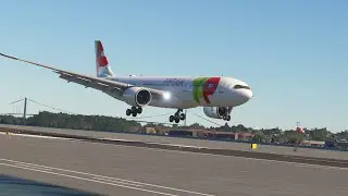Amazing Landing! Airbus A330 Touchdown at LaGuardia Airport
