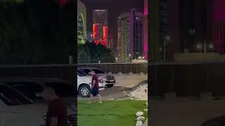 Amazing Doha light show during Worldcup 2022