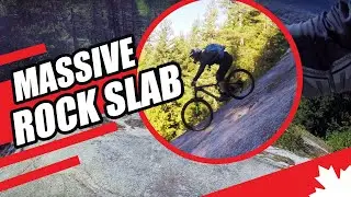 Scared myself riding this epic rock slab in Squamish!