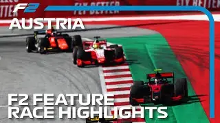 F2 Feature Race Highlights | 2020 Austrian Grand Prix