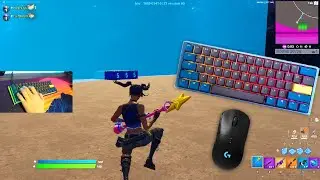 Ducky One 3 Mini Keyboard Sounds 😴 ASMR 😍 Smooth Fortnite Bio's ZoneWars Gameplay 240FPS