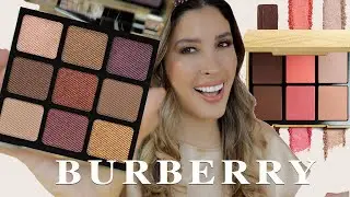 BURBERRY RUNWAY Eye Palette & ESSENTIALS GLOW Face Palette REVIEW SWATCHES COMPARISONS MAKEUP LOOK
