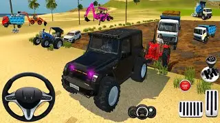 Driver Dumper mud is tractor 🚜, Thar 4X4 😄Tochan karke bahar nikala 🔥🚛 in gaming video #thar#tractor