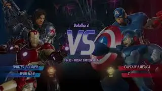 Winter Soldier & Iron Man vs Captain America & X - Marvel vs Capcom Infinite
