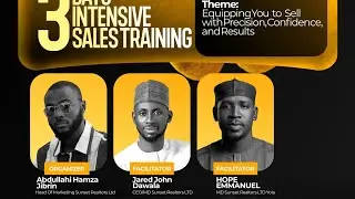 Day 2: Mastering How to Sell From Nothing, Insights from Mr Hope Emmanuel. 