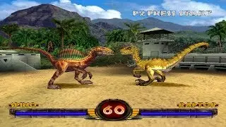 Warpath: Jurassic Park [PS1] - play as Spino