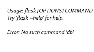 No such comman 'db' in Flask_sqlalchemy | Flask | SQLAlchemy | Migration|