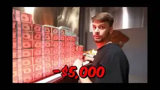Chandler casually burns money in mr beast challenge #mrbeast