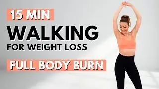 🔥15 Min STEADY STATE WALKING for WEIGHT LOSS🔥ALL STANDING🔥NO JUMPING🔥KNEE FRIENDLY🔥LISS WORKOUT🔥