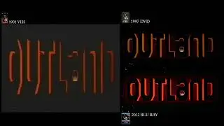 Outland (1981) Opening VHS-DVD-BLU Comparison