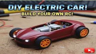   How to Make a DIY Electric Car at Home!  //घर पर बनाओ अपनी खुद की Electric Car! 🚗💨 (Mini RC Car )