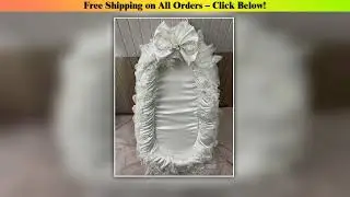 Baby Luxury Lace Crib Bedding Newborn Lounger Breathable Soft Portable Infant Nest Sleeping 0-24