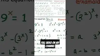 #algebra #maths #class  Find real solution of this equation @kamaldheeriya