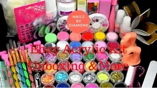 Ebay Acrylic Kit Unboxing| 2017| Nails By Diamond💎💅🏽