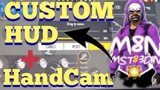 M8N/ مستقعدين CUSTOM Hud and Hand cam gameplay || 2 finger custom hud setting Garena Free Fire Max