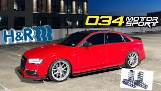 BEST BUDGET LOWERING SPRINGS FOR YOUR AUDI S4 H&R or 034?