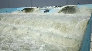 Irrigation project in India with Bahubali motors pumping 10000 cusecs water into high stream canal