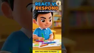 React vs. Respond: A Life Skill Every Kid Needs 🧠 #youtubeshorts #moralstory #inspiration #viral