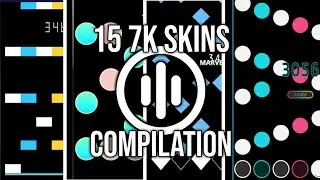 15 Osu!Mania 7k Skins Compilation in 2 minutes (Download in desc)