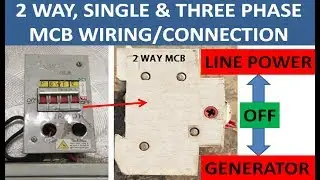 Two (2) Way Single/three phase MCB/Circuit Breaker/Switch Gear Connection