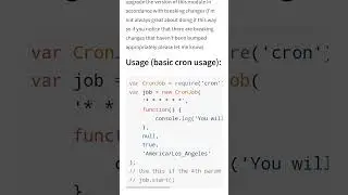 cron npm package #npm #node #package #youtube #json #resolve #javascript #shorts #tutorials