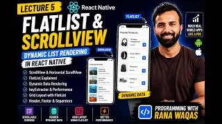 React Native FlatList & ScrollView Tutorial | Dynamic List Rendering in React Native