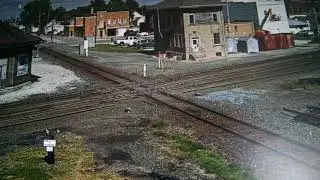 2 up engine's on the reefer train in deshler Ohio