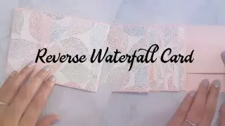 Reverse Waterfall Card /Scrapbook element/Scrapbook Page idea/ Pop-up Album
