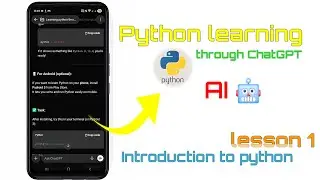 Learn Python in the Smartest Way &mdash; with ChatGPT | Lesson 1: Start Coding Now! #ai #education