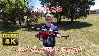 Caleb and the FW450 Helicopter