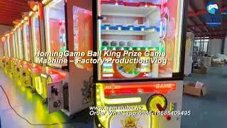 🏭 HomingGame Ball King Prize Game Machine &ndash; Factory Production Vlog #ballkingprizegame#prizemachine