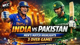Easy Win ! 😱 India Hard Win vs Pakistan | 3 Over Men Match | WCC3#WCC3 #CricketHighlights