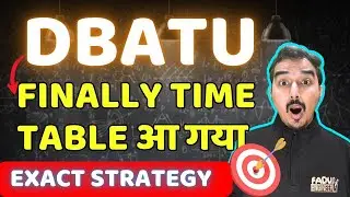 DBATU EXAM TIME TABLE | DBATU EXAM NEWS | ENGINEERING FIRST YEAR | DBATU MATHS 2 |SAURABH DAHIVADKAR