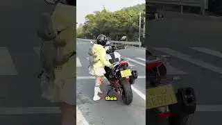 Эта девушка слишком низкого роста, чтобы ездить на мотоцикле 😱