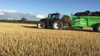 Combi with Tool Bar following  muck spreader and hedge cutter