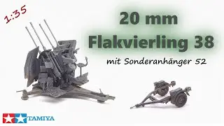 20 mm Flakvierling 38 mit Sonderanhänger 58 - 1/35 - Tamiya