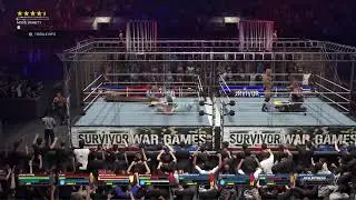 WWE2K24: WarGames Match Been Crazzyi Team vs Joker Nixon Wolf Team
