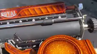 Custom Royal Model P Typewriter in a Sunburst Deco- First Look