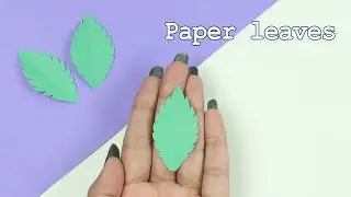 How To Make Easy Paper Leaves | DIY Easy Paper Leaf Making Tutorial #shorts