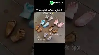 babies hand and footprint Casting ✨️ @k_jewels_spot DM FOR orders #tirupattur