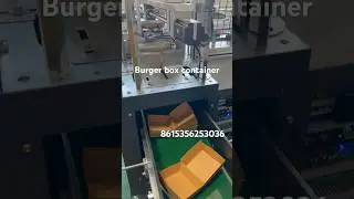 Burger box forming machine fast food hamburger container making machine for lunch box #machine