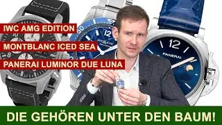 IWC AMG, Panerai Luminor Due Luna, Montblanc Iced Sea