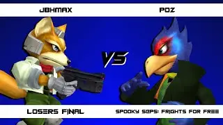 Spooky S@PS: Frights for Free: Jbhmax vs POZ Losers Final - Melee Singles