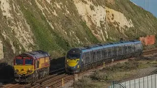 Ex EWS/DB Cargo: 66155 | 0Z71 & 0Z72 | Dollands Moor Sdg - Dollands Moor Sdg | 02/01/23