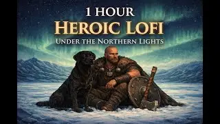 Heroic LoFi Viking under the Northern Lights | Calm Focus & Endurance