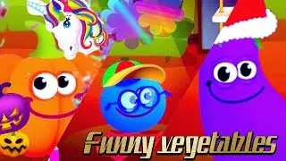 Funny vegetables!!!!!!!!! #Halloween #Kidseducational  #Funnyvegetables