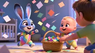 Bits of Paper With Friends ✂️🖍️ | Fun Kids Song | Playful Craft Adventure