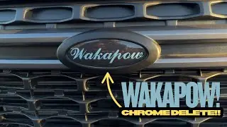 Goodbye Chrome! Custom Badge & Chrome Delete on My 2024 Ford Maverick!