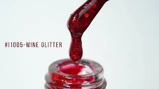 How To Do Red Glitter Gel Polish 6 Colors From Lourian At Home #naildesign #nailart #rednails